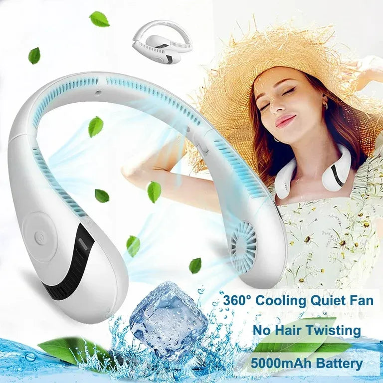 Portable Bladeless Hanging Neck Fan