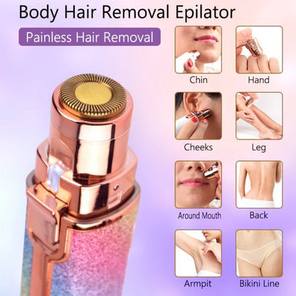 2 In 1 Rechargeable Electric Eyebrow Trimmer + Body Facial Hair Removal